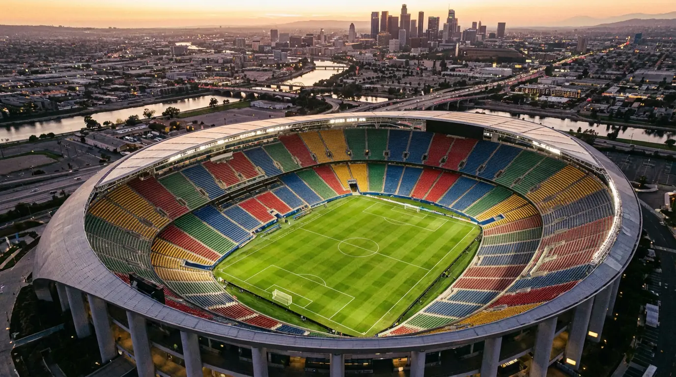 Mapa de los grupos A a D del Mundial 2026 con los paises anfitriones y sus rivales