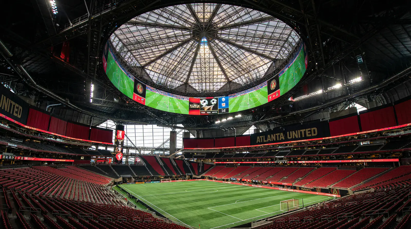 Mercedes-Benz Stadium en Atlanta, sede de los dos primeros partidos de España en el Mundial 2026